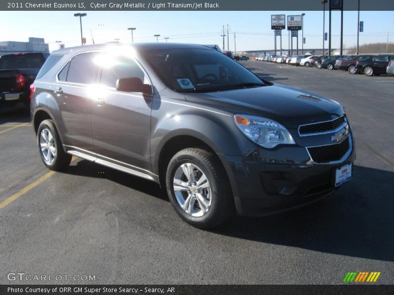 Cyber Gray Metallic / Light Titanium/Jet Black 2011 Chevrolet Equinox LS