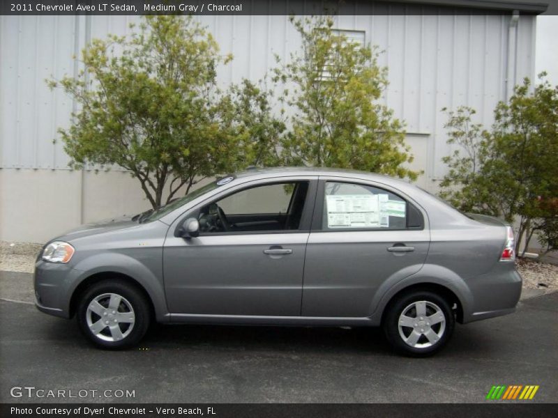Medium Gray / Charcoal 2011 Chevrolet Aveo LT Sedan
