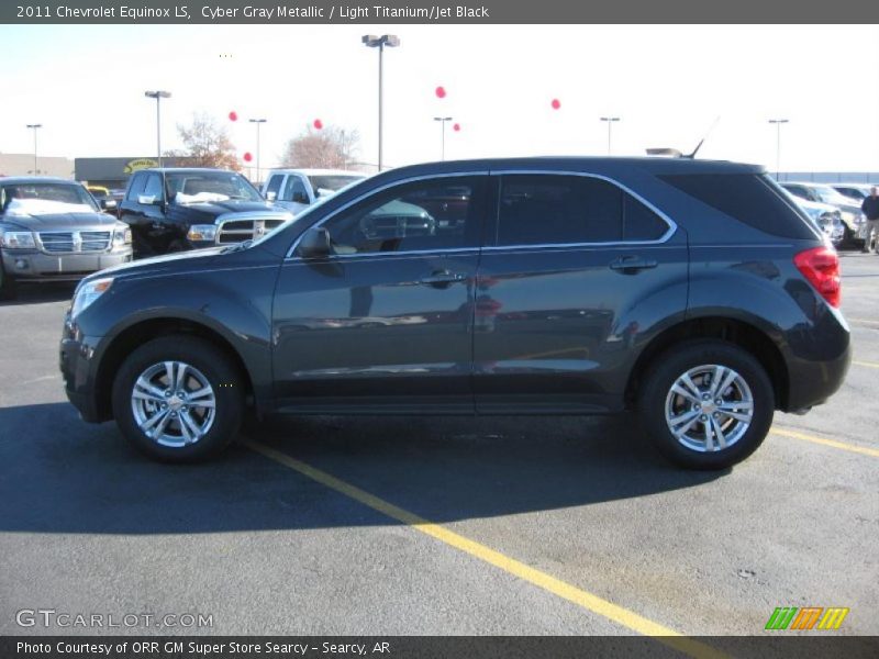 Cyber Gray Metallic / Light Titanium/Jet Black 2011 Chevrolet Equinox LS