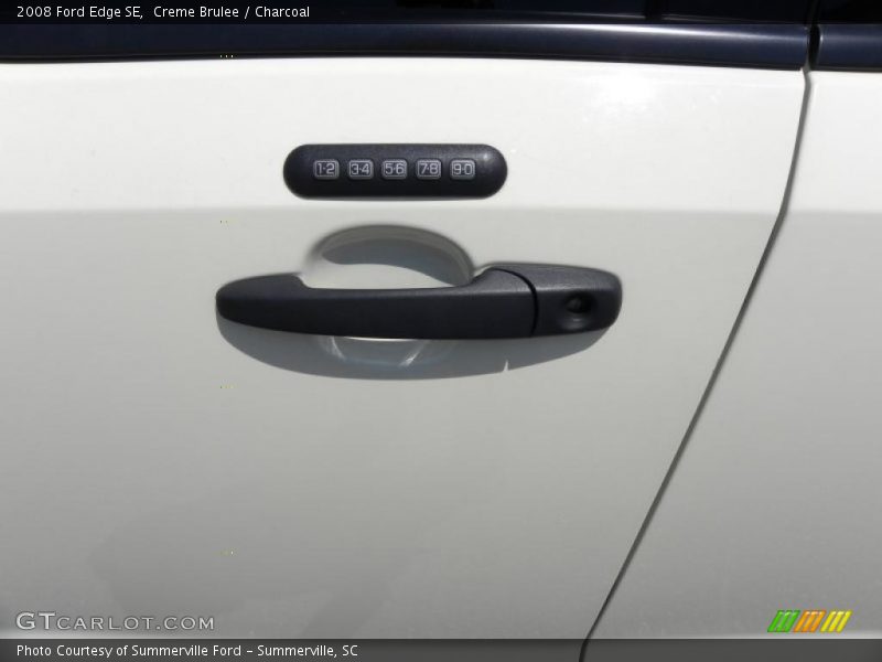 Creme Brulee / Charcoal 2008 Ford Edge SE