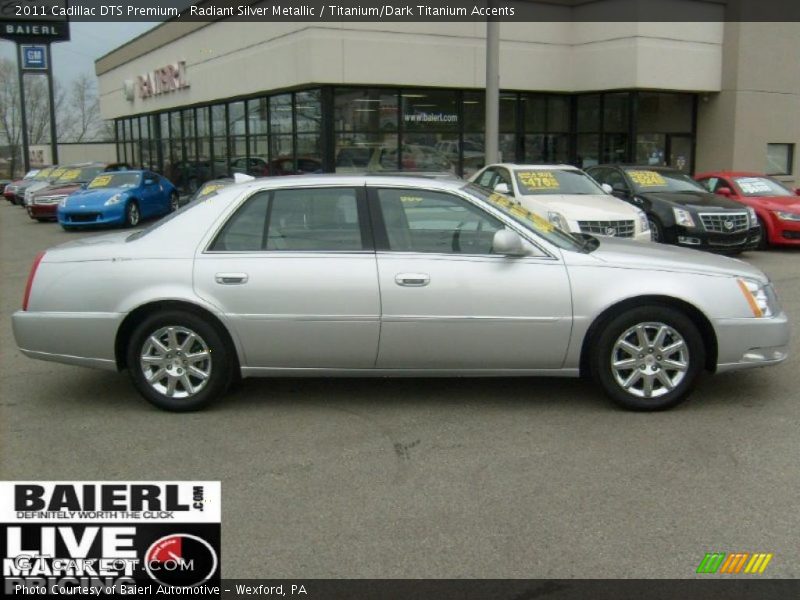 Radiant Silver Metallic / Titanium/Dark Titanium Accents 2011 Cadillac DTS Premium