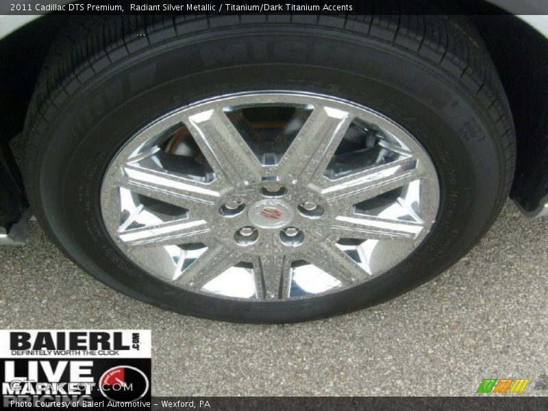 Radiant Silver Metallic / Titanium/Dark Titanium Accents 2011 Cadillac DTS Premium