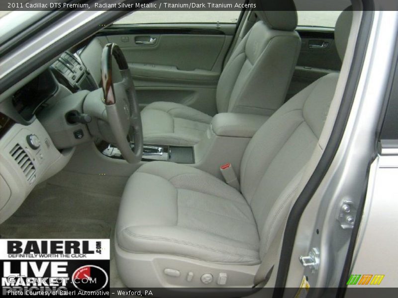 Radiant Silver Metallic / Titanium/Dark Titanium Accents 2011 Cadillac DTS Premium