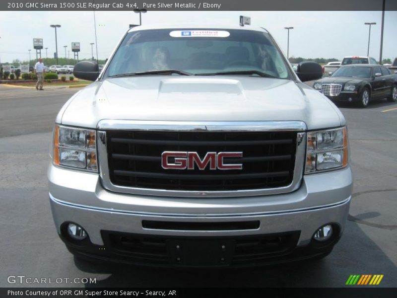 Pure Silver Metallic / Ebony 2010 GMC Sierra 1500 SLE Regular Cab 4x4