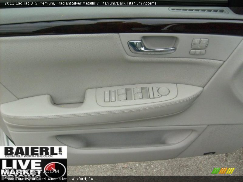 Radiant Silver Metallic / Titanium/Dark Titanium Accents 2011 Cadillac DTS Premium