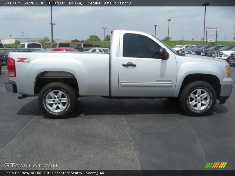  2010 Sierra 1500 SLE Regular Cab 4x4 Pure Silver Metallic