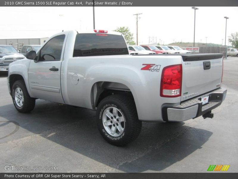 Pure Silver Metallic / Ebony 2010 GMC Sierra 1500 SLE Regular Cab 4x4