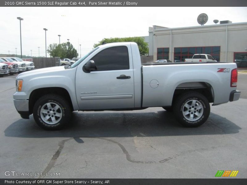 Pure Silver Metallic / Ebony 2010 GMC Sierra 1500 SLE Regular Cab 4x4