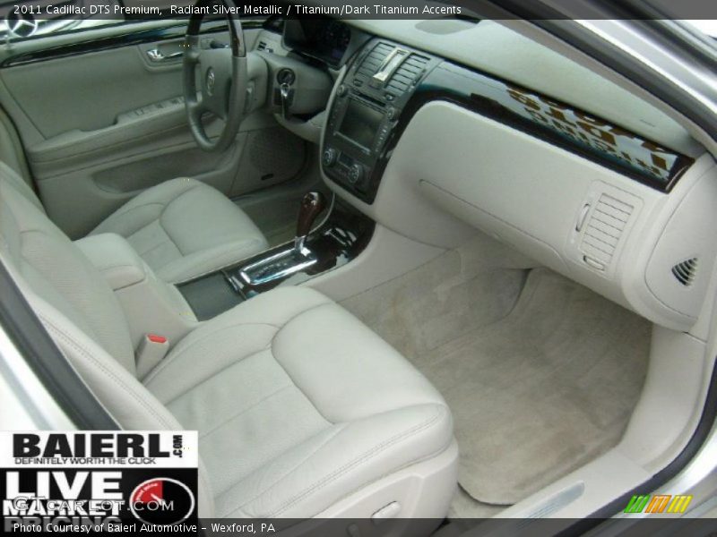 Radiant Silver Metallic / Titanium/Dark Titanium Accents 2011 Cadillac DTS Premium