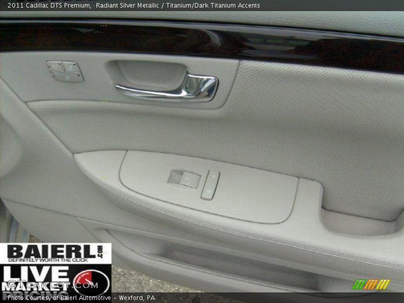 Radiant Silver Metallic / Titanium/Dark Titanium Accents 2011 Cadillac DTS Premium