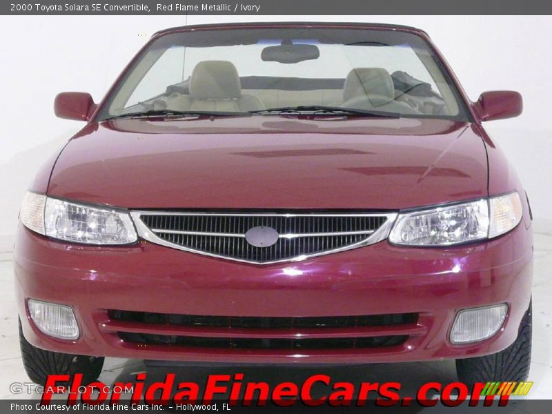 Red Flame Metallic / Ivory 2000 Toyota Solara SE Convertible