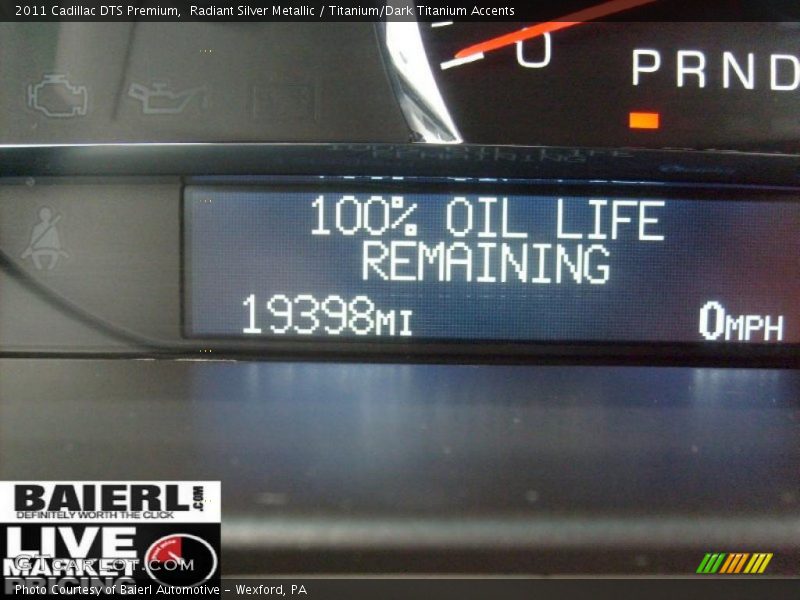 Radiant Silver Metallic / Titanium/Dark Titanium Accents 2011 Cadillac DTS Premium