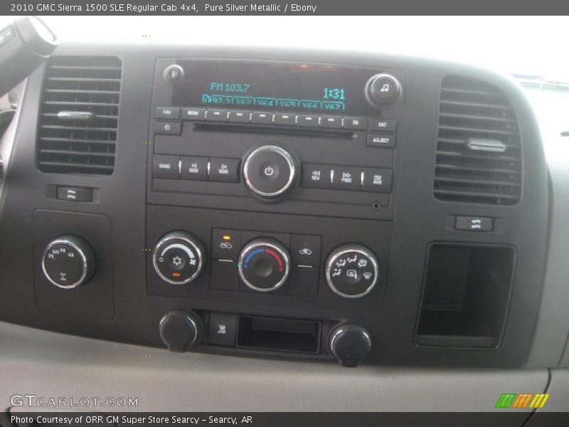 Pure Silver Metallic / Ebony 2010 GMC Sierra 1500 SLE Regular Cab 4x4