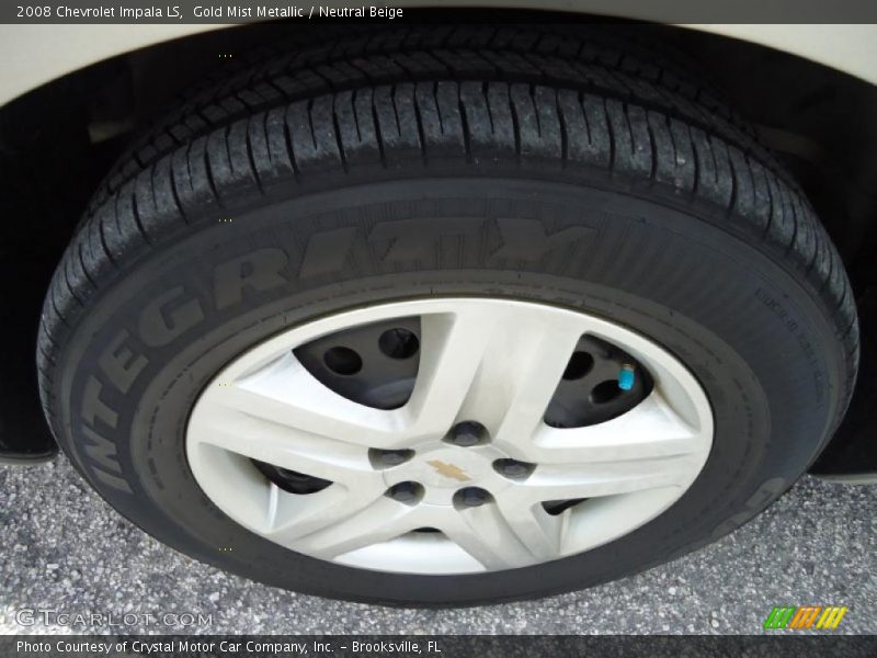 Gold Mist Metallic / Neutral Beige 2008 Chevrolet Impala LS
