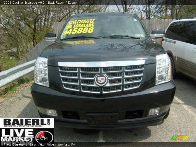 Black Raven / Ebony 2008 Cadillac Escalade AWD