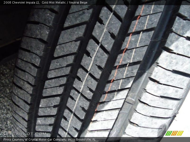 Gold Mist Metallic / Neutral Beige 2008 Chevrolet Impala LS