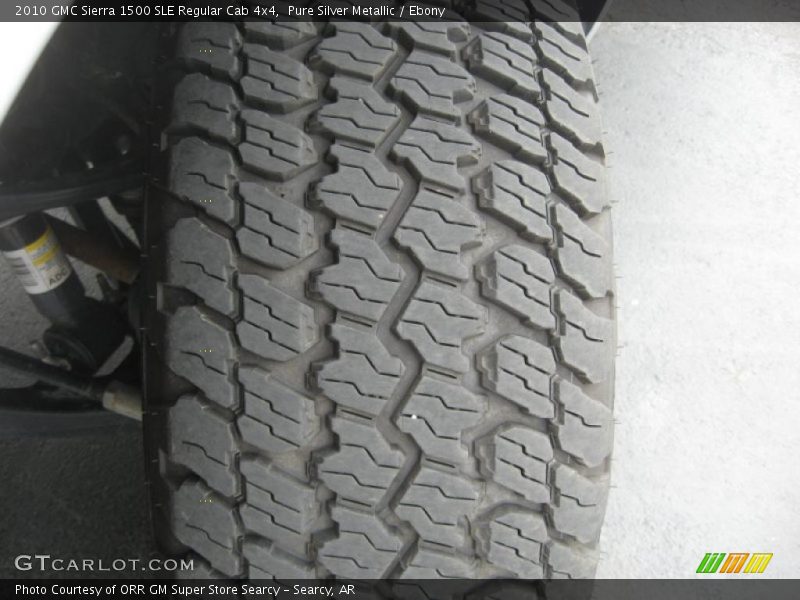 Pure Silver Metallic / Ebony 2010 GMC Sierra 1500 SLE Regular Cab 4x4