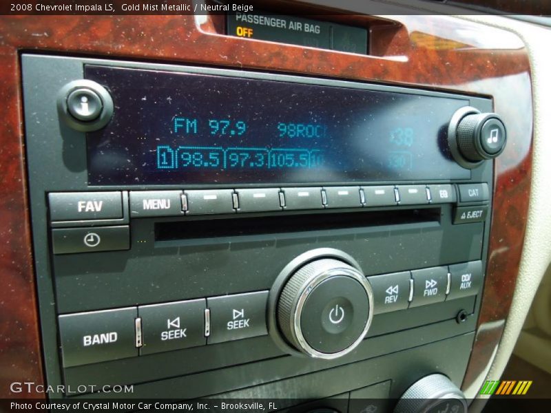 Gold Mist Metallic / Neutral Beige 2008 Chevrolet Impala LS