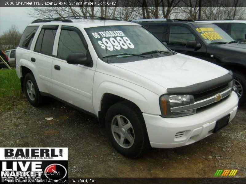 Summit White / Light Gray 2006 Chevrolet TrailBlazer LS 4x4