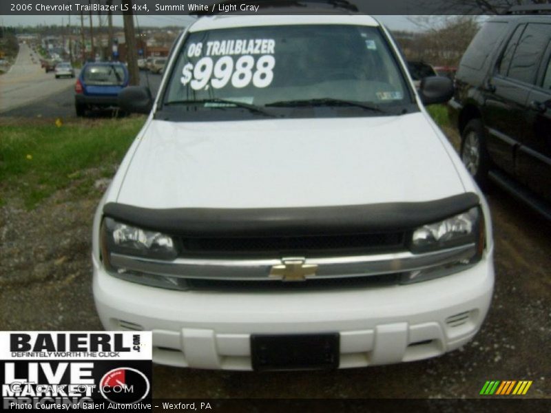 Summit White / Light Gray 2006 Chevrolet TrailBlazer LS 4x4