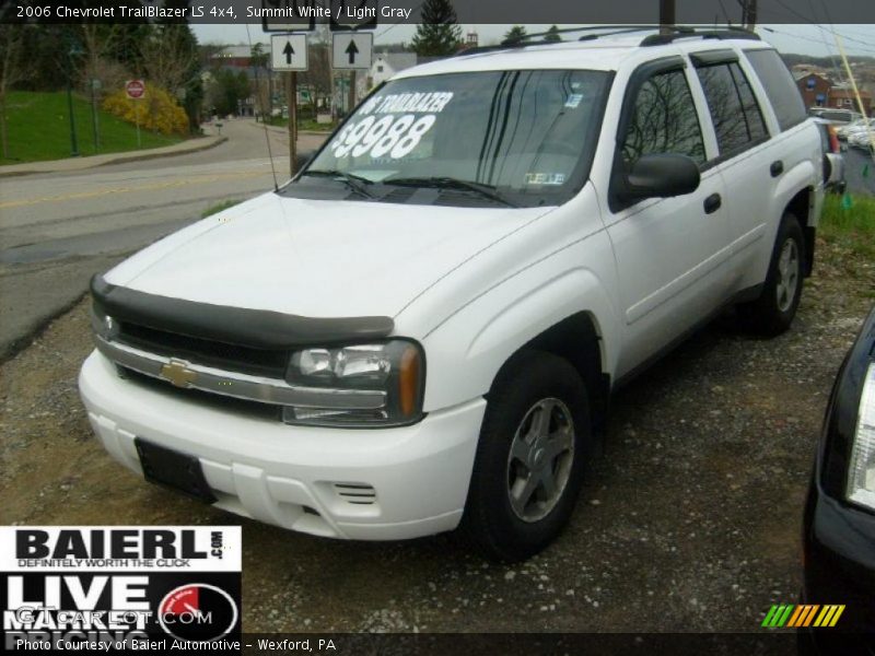 Summit White / Light Gray 2006 Chevrolet TrailBlazer LS 4x4