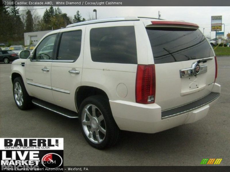 White Diamond / Cocoa/Light Cashmere 2008 Cadillac Escalade AWD