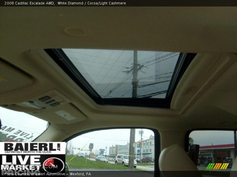 White Diamond / Cocoa/Light Cashmere 2008 Cadillac Escalade AWD