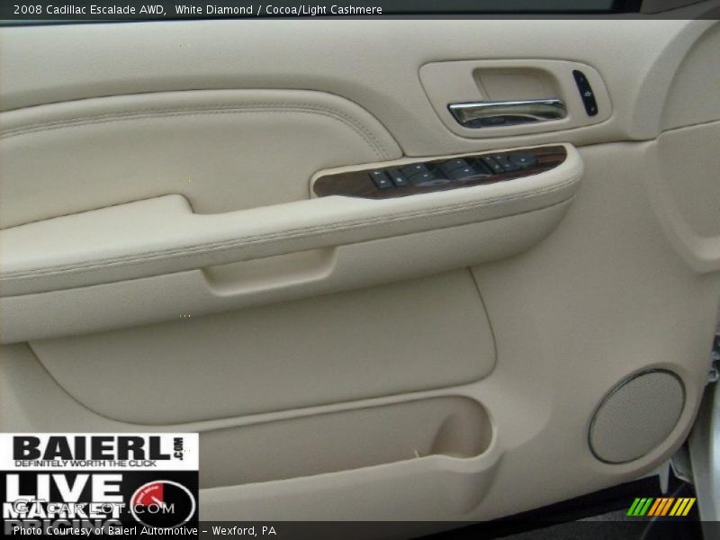 White Diamond / Cocoa/Light Cashmere 2008 Cadillac Escalade AWD
