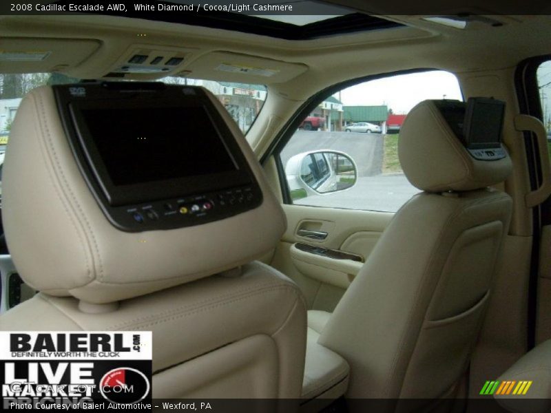 White Diamond / Cocoa/Light Cashmere 2008 Cadillac Escalade AWD
