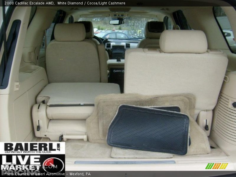 White Diamond / Cocoa/Light Cashmere 2008 Cadillac Escalade AWD