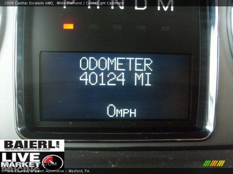 White Diamond / Cocoa/Light Cashmere 2008 Cadillac Escalade AWD
