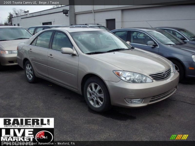 Beige / Taupe 2005 Toyota Camry LE