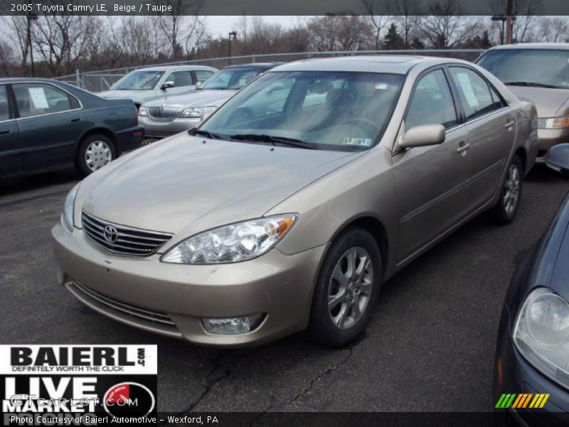 Beige / Taupe 2005 Toyota Camry LE