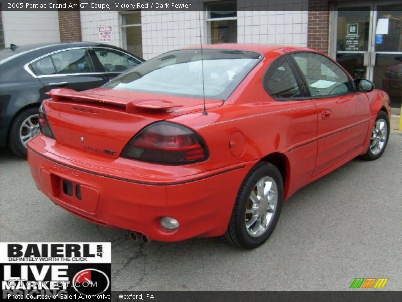 Victory Red / Dark Pewter 2005 Pontiac Grand Am GT Coupe