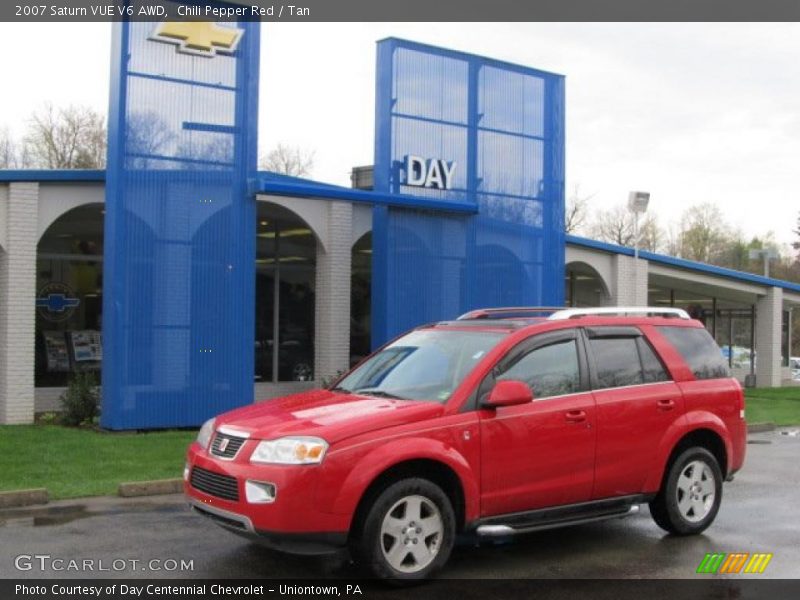 Chili Pepper Red / Tan 2007 Saturn VUE V6 AWD