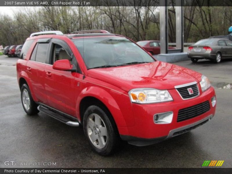 Chili Pepper Red / Tan 2007 Saturn VUE V6 AWD