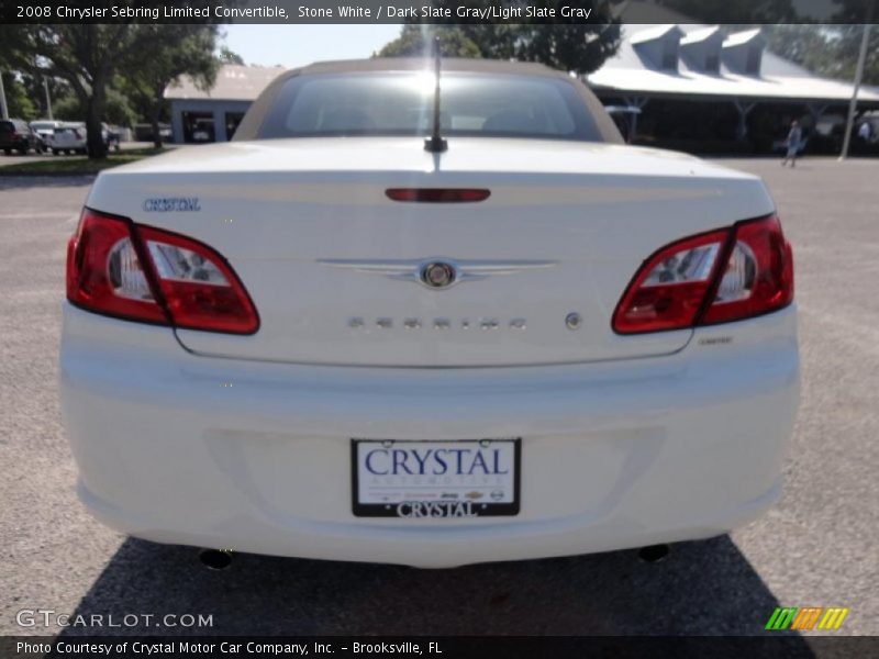 Stone White / Dark Slate Gray/Light Slate Gray 2008 Chrysler Sebring Limited Convertible