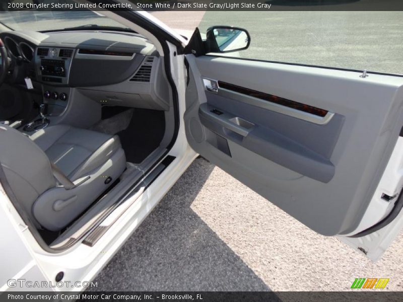Stone White / Dark Slate Gray/Light Slate Gray 2008 Chrysler Sebring Limited Convertible