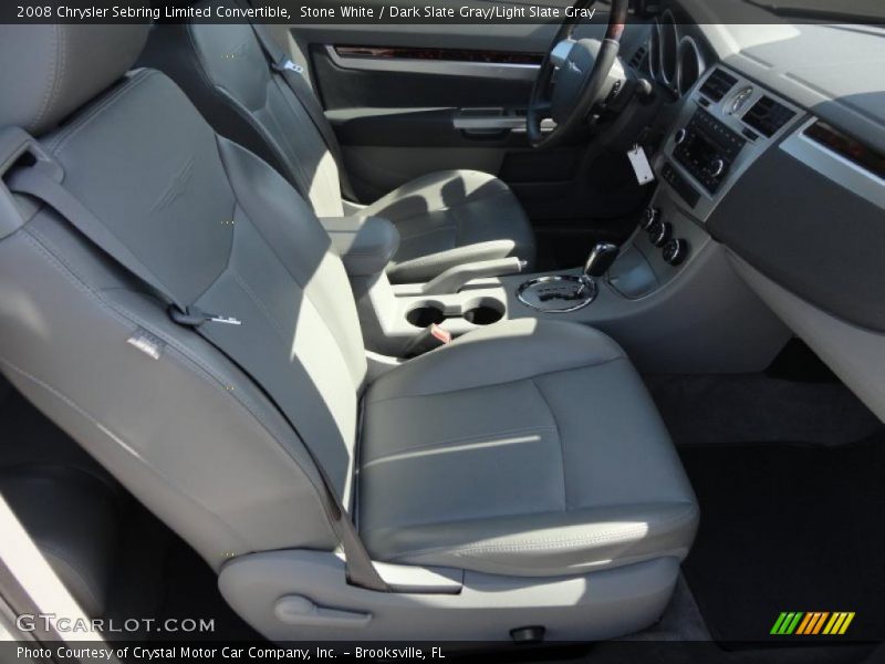 Stone White / Dark Slate Gray/Light Slate Gray 2008 Chrysler Sebring Limited Convertible