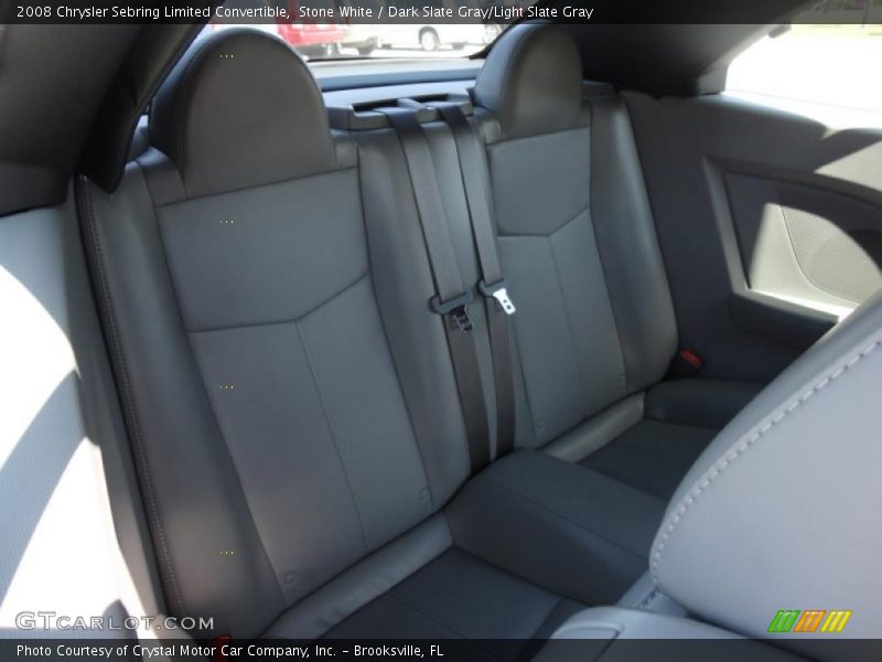 Stone White / Dark Slate Gray/Light Slate Gray 2008 Chrysler Sebring Limited Convertible