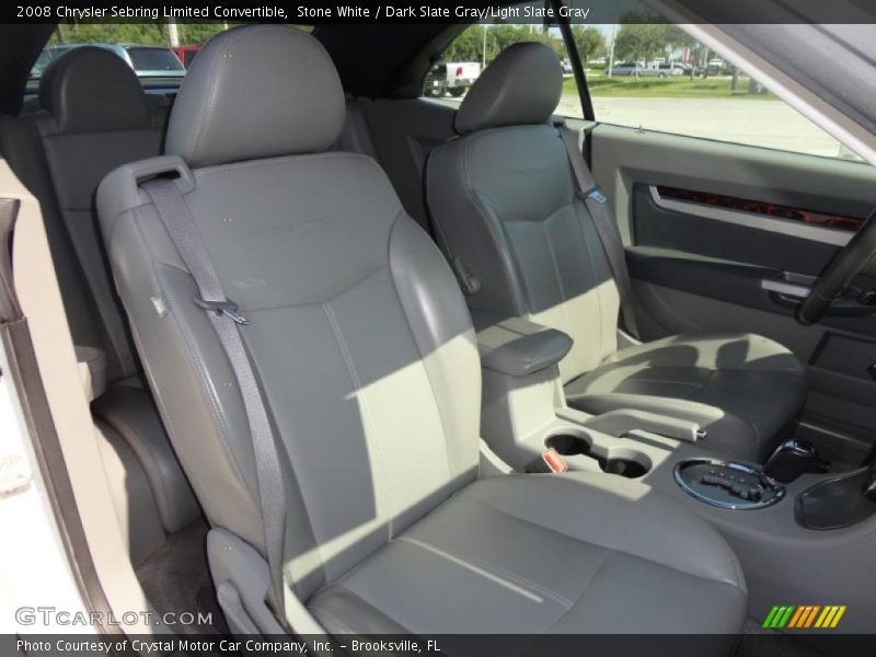 Stone White / Dark Slate Gray/Light Slate Gray 2008 Chrysler Sebring Limited Convertible