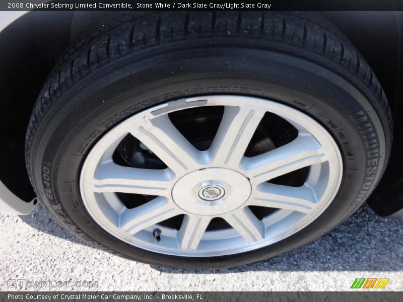Stone White / Dark Slate Gray/Light Slate Gray 2008 Chrysler Sebring Limited Convertible