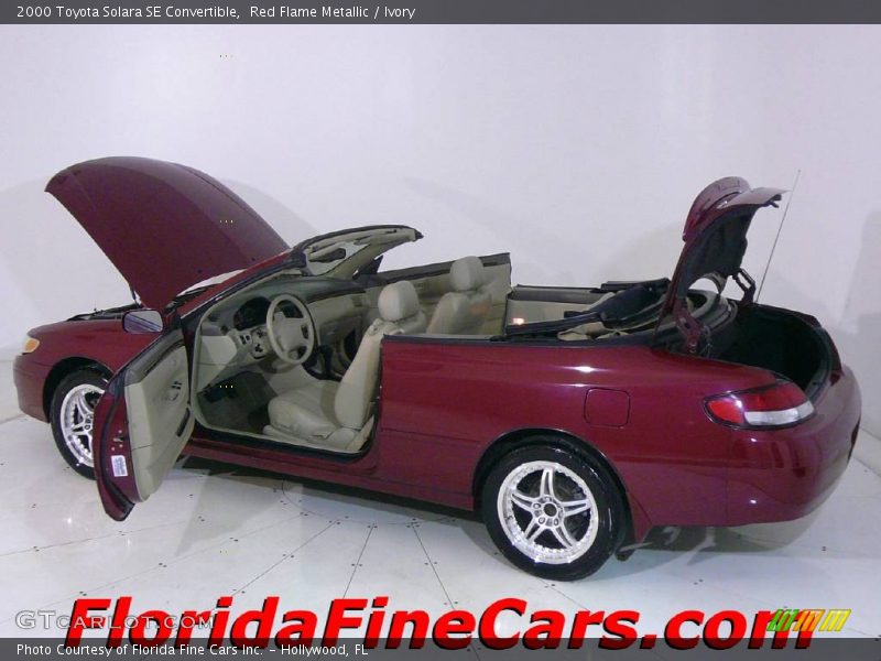 Red Flame Metallic / Ivory 2000 Toyota Solara SE Convertible