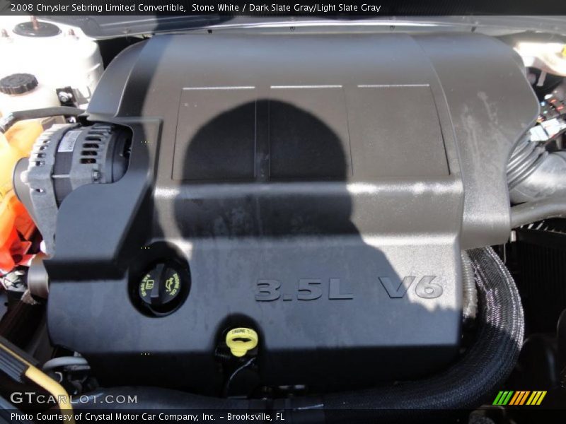 Stone White / Dark Slate Gray/Light Slate Gray 2008 Chrysler Sebring Limited Convertible