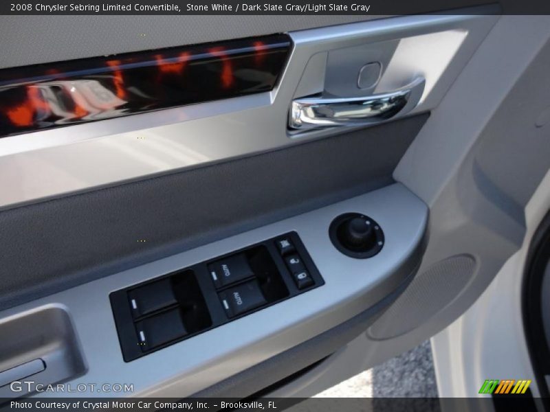Stone White / Dark Slate Gray/Light Slate Gray 2008 Chrysler Sebring Limited Convertible