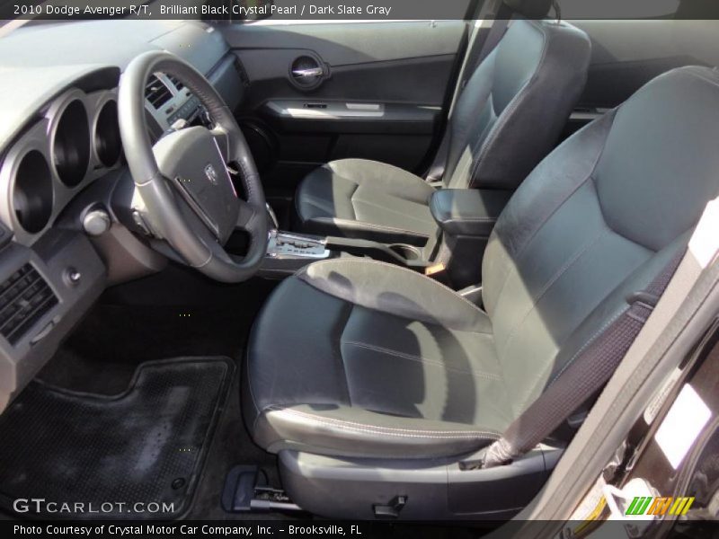 Brilliant Black Crystal Pearl / Dark Slate Gray 2010 Dodge Avenger R/T