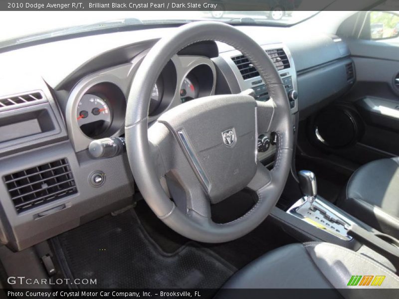 Brilliant Black Crystal Pearl / Dark Slate Gray 2010 Dodge Avenger R/T