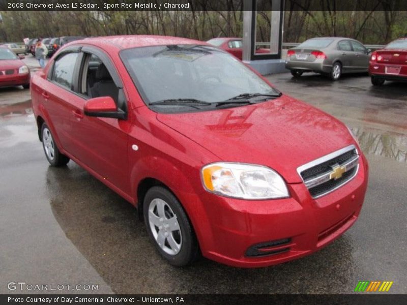 Sport Red Metallic / Charcoal 2008 Chevrolet Aveo LS Sedan