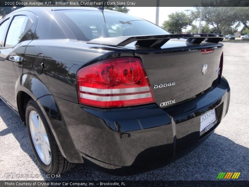Brilliant Black Crystal Pearl / Dark Slate Gray 2010 Dodge Avenger R/T