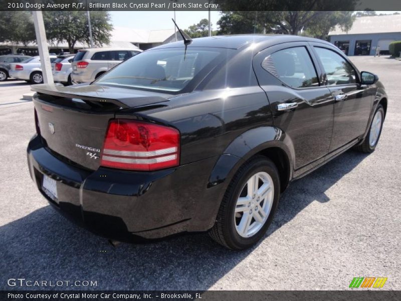 Brilliant Black Crystal Pearl / Dark Slate Gray 2010 Dodge Avenger R/T